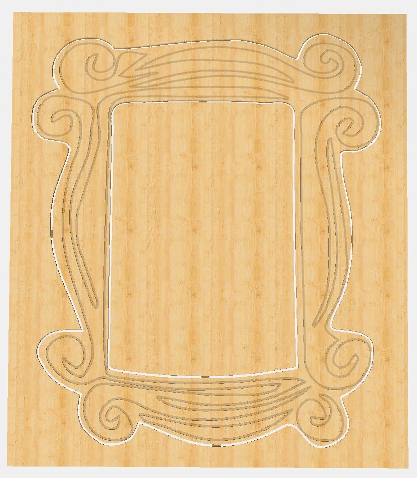 Large Friends Picture Frame SVG and Carbide Create File ONLY Etsy