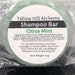 CITRUS MINT EO Solid Shampoo Bar ~ Vegan ~ Moisturizing Gentle Hair Care for All Hair Types ~ Biodegradable Near Zero Waste ~ Gift Giving