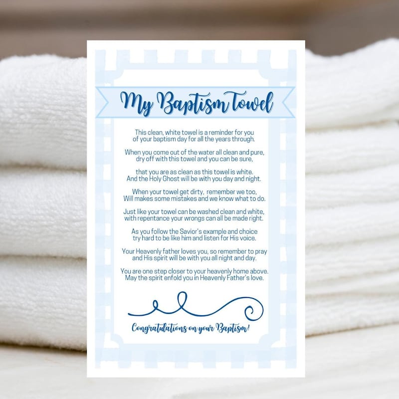 Baptism Towel - Etsy