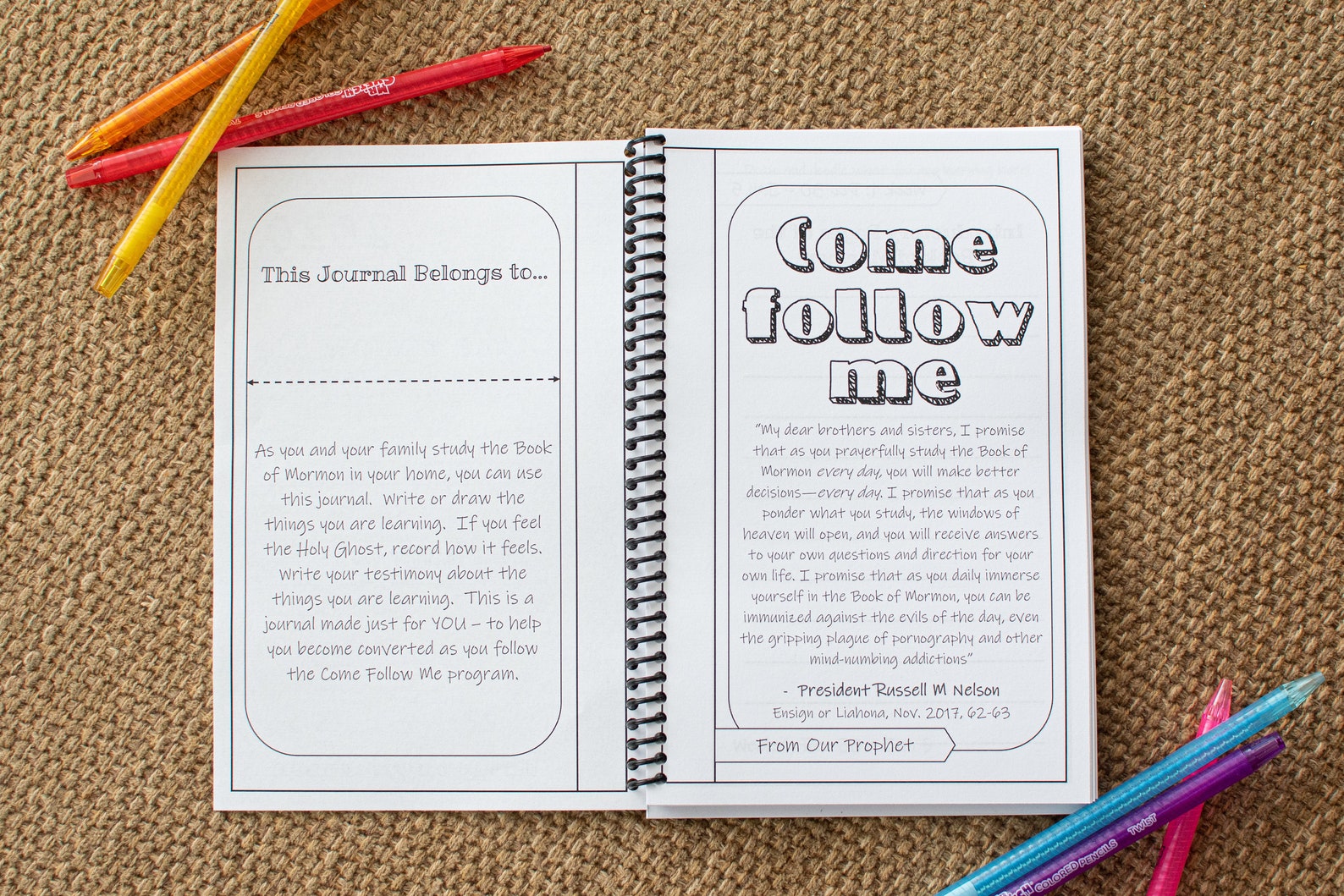 Come Follow Me Children's Journal 2020 - Etsy