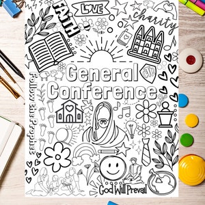General Conference Coloring Page Printable