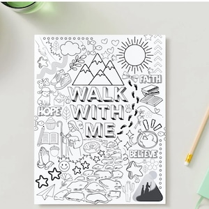 LDS Youth Theme Coloring Page 2026 | Walk With Me (PDF Download)