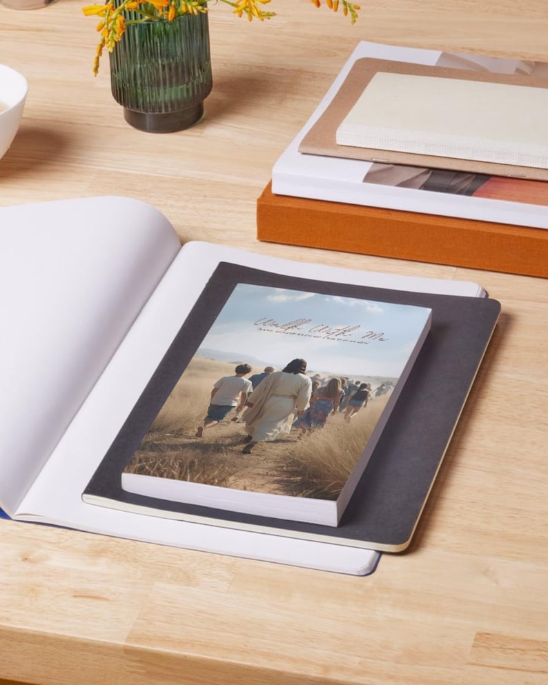 2026 LDS Youth Theme Poster | Walk With Me Printable | Jesus Walking with Youth | Christian Art | Young Women & Men Theme | Digital Download image 2