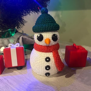 3D Printed Crochet Style Snowman