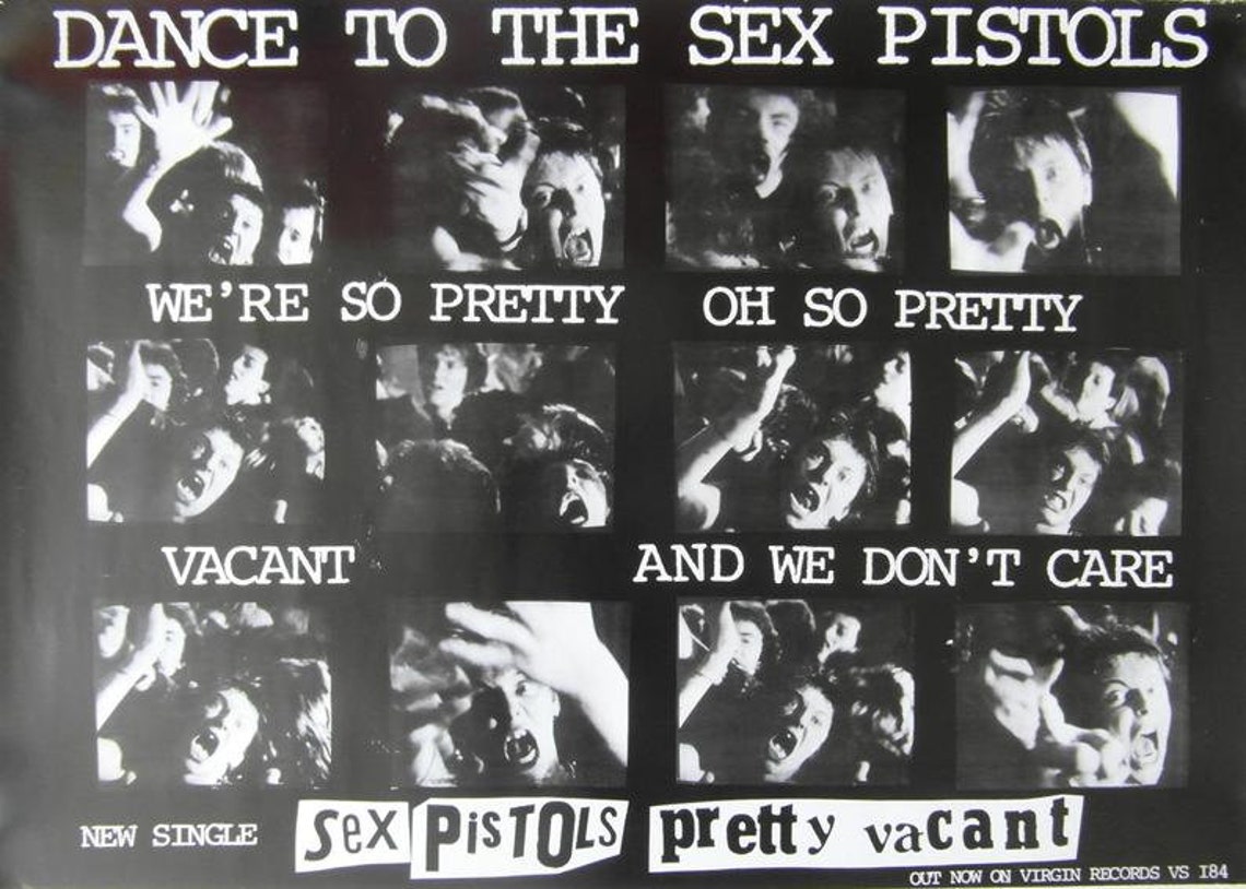 Original 1977 Sex Pistols Promotional Poster For The Single Etsy