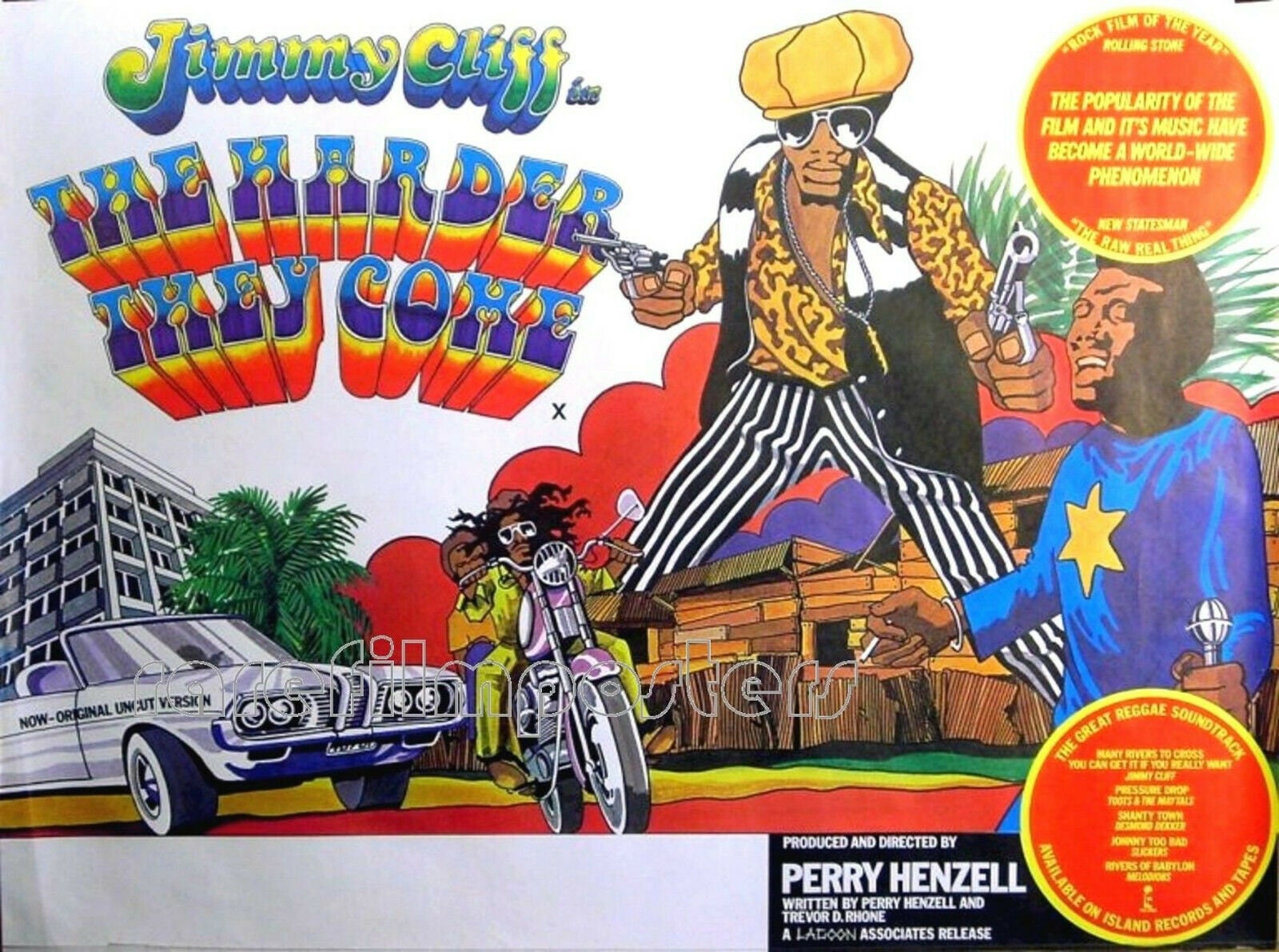 1977 Re-release UK Quad Poster for 'the Harder They - Etsy UK