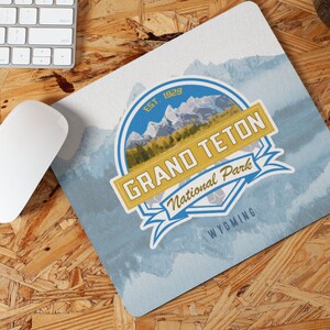 Grand Teton Nationalpark Mousepad | Geschenke für draußen, Vatertag, Muttertag, Jubiläum, etc.