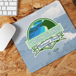 Virgin Islands National Park Mousepad | Gifts for Outdoors, Father&#39;s Day, Mother&#39;s Day, Anniversary, etc.