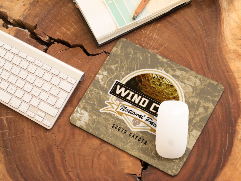 etc. Mother/'s Day Wind Cave National Park Mousepad Father/'s Day Anniversary Gifts for Outdoors