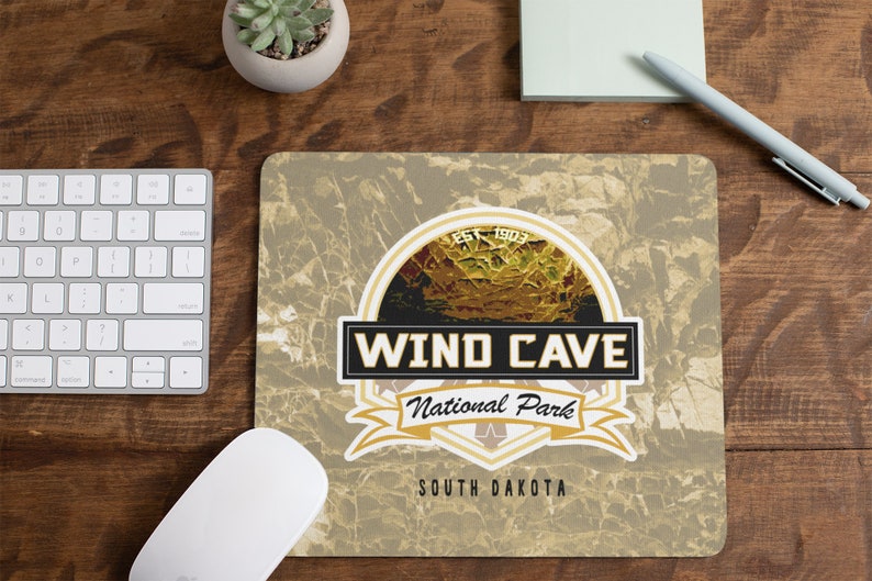 etc. Mother/'s Day Wind Cave National Park Mousepad Father/'s Day Anniversary Gifts for Outdoors