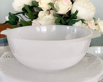 Cuenco grande Agee Pyrex blanco - Pyrex de Nueva Zelanda - OMB 912 -8 - Coleccionable Vintage