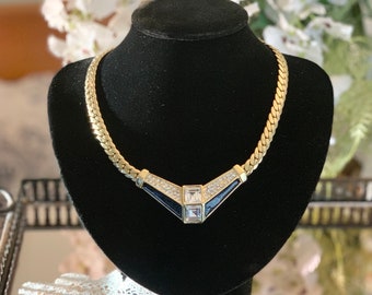 Vintage Park lane Jewellery  - Stunning Art Deco Style Necklace  - Send a Gift Service Available - Retro Classic