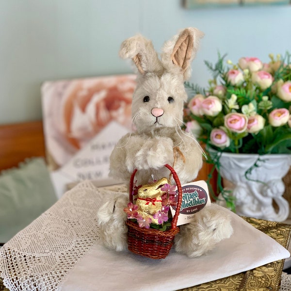 Easter Rabbit Heather - Ganz Cottage - Easter Bunny - Collectable Rabbit -Heather- Jointed Vintage Style Bunny Rabbit - Easter Bunny