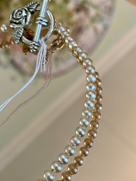Re Strung Girls Pearls - Vintage Graduated Pearls… - image 7