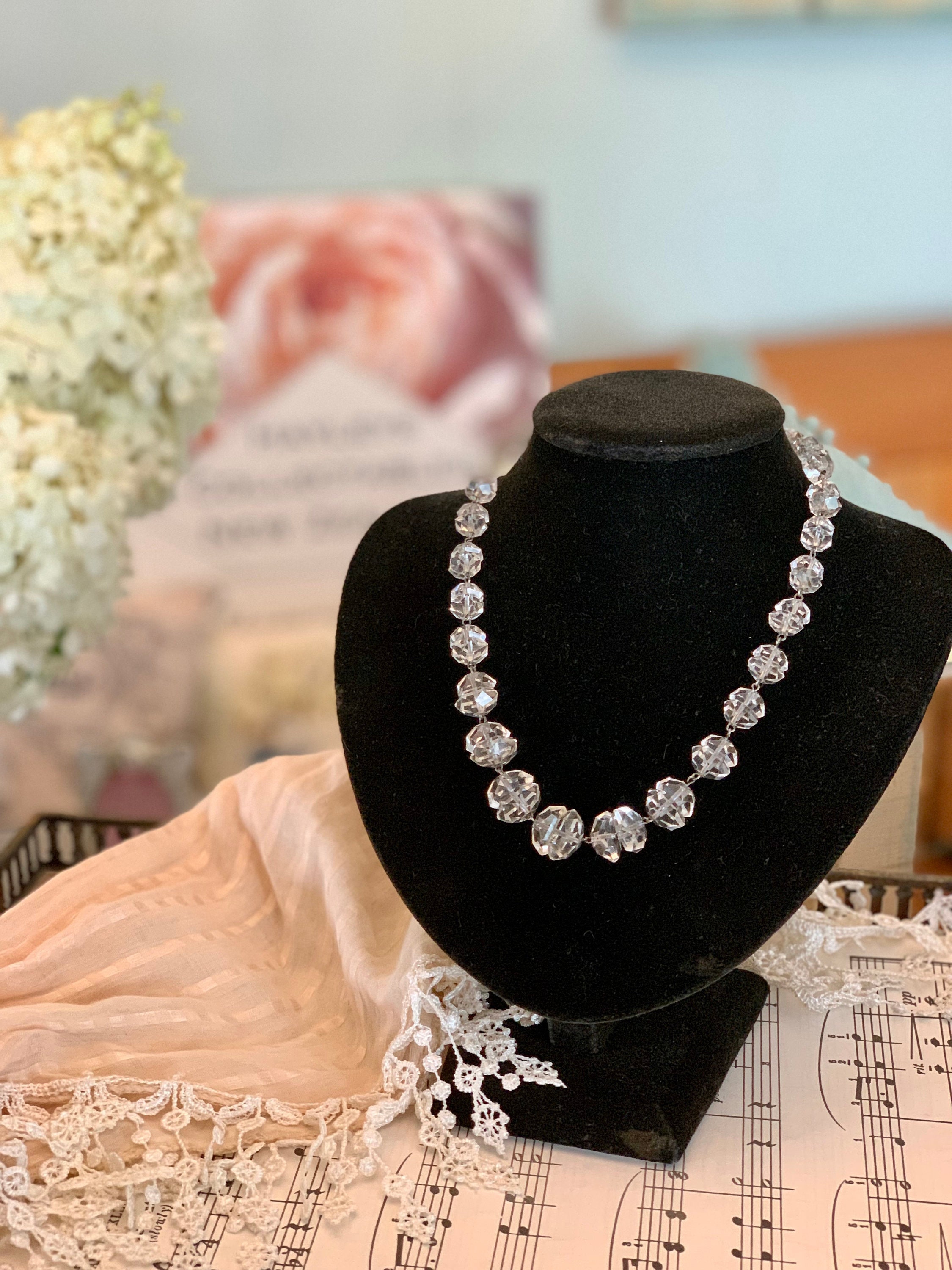 Antique Austrian Crystal Necklace – Rebekah Brooks Jewelry