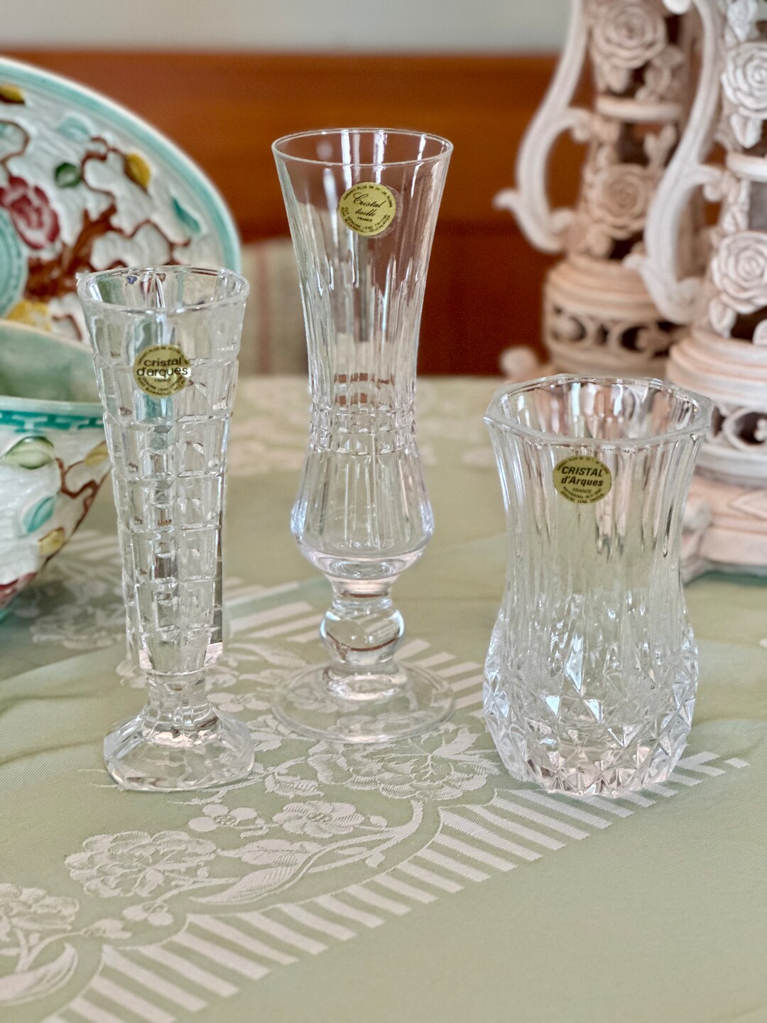 Cristal D'arques Vases Collectable Lead Crystal Glass Choice of 3