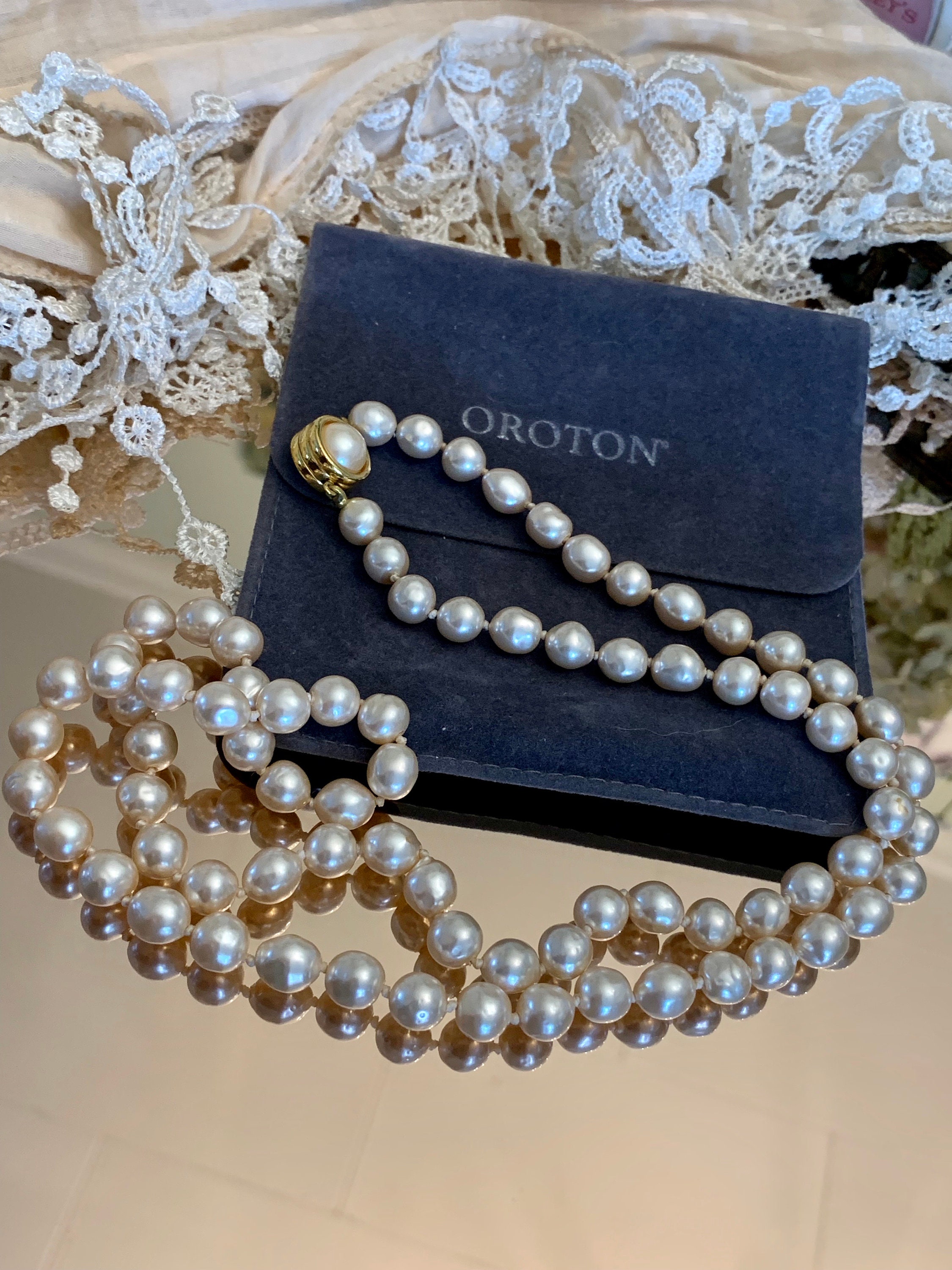 Oroton Pearl Necklace Designer Pearl 