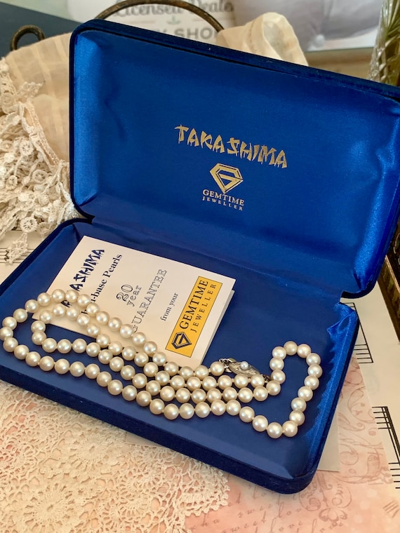 TakaShima Shell Base Pearls - Boxed Set - Like NE… - image 8