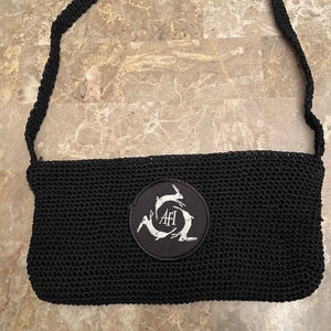 Handmade Crocheted AFI Shoulder Bag image 1