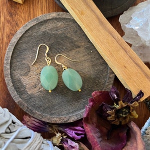 Aventurine Earrings | Gemstone Earrings | Gemstone Earrings| Dangle Earrings | Drop Earrings| Crystal Earrings | Boho Jewelry