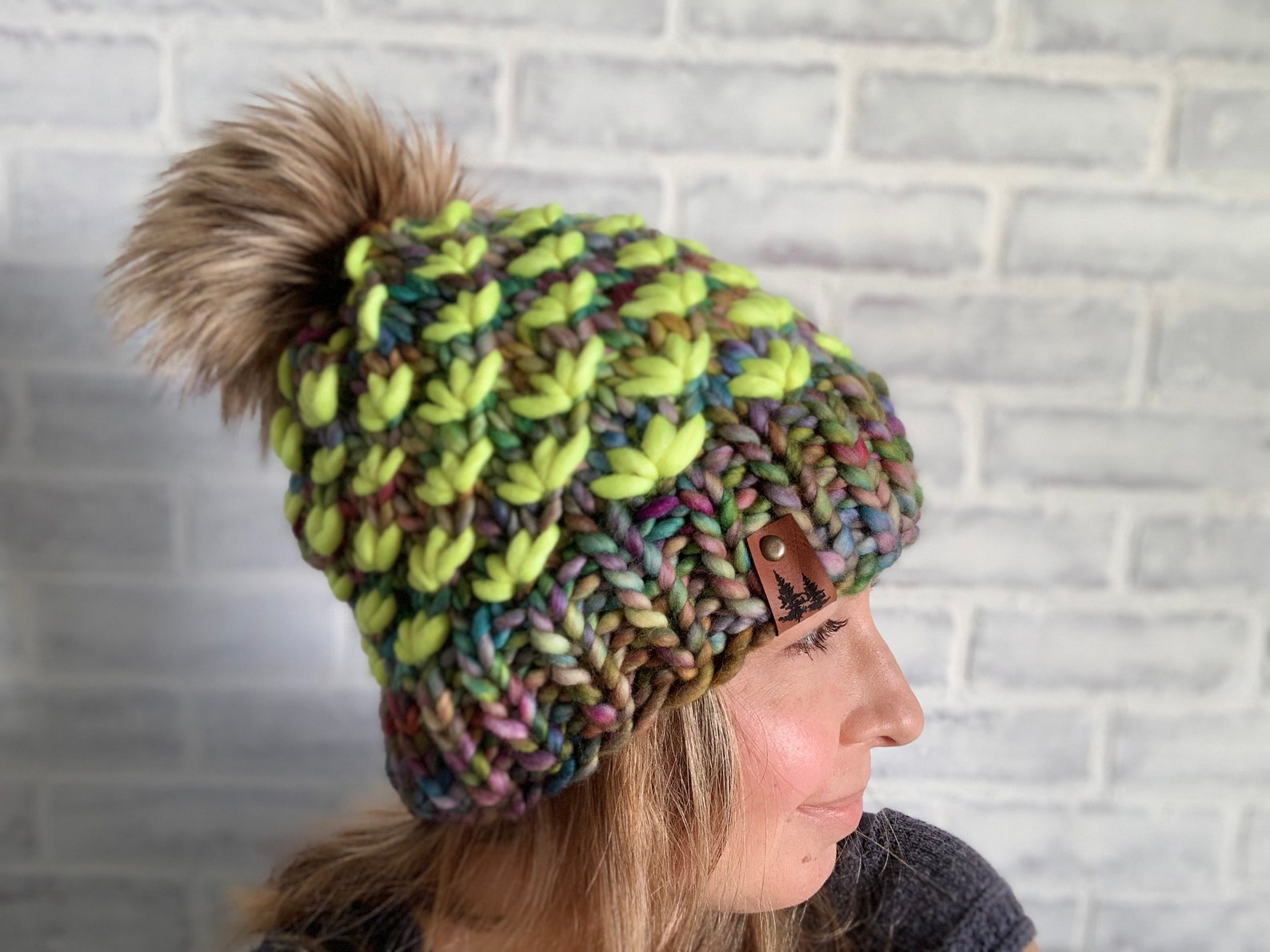 Luxury Wool Lotus Flower Beanie 100 Merino Wool The Etsy