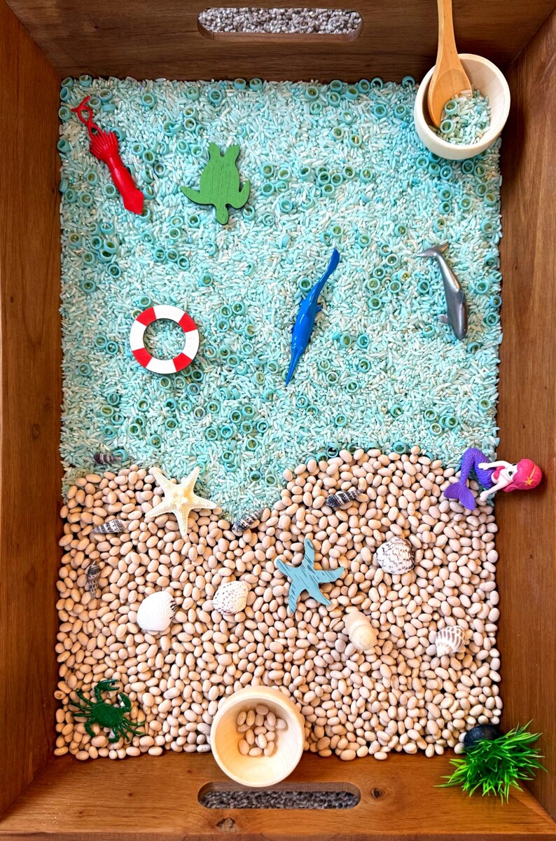 Ocean Sensory Bin Play Kit - Etsy