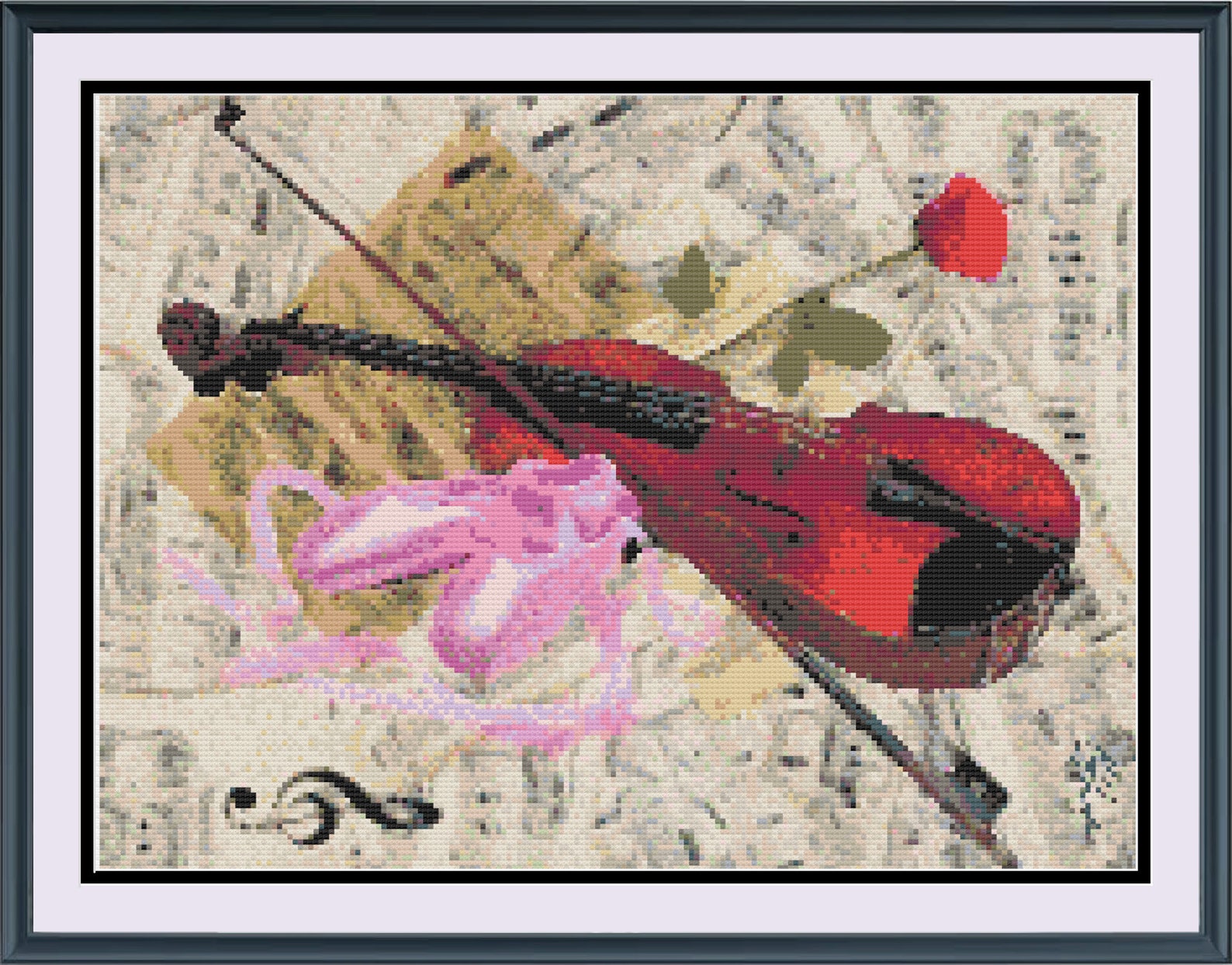 ballet and music cross stitch pattern pdf