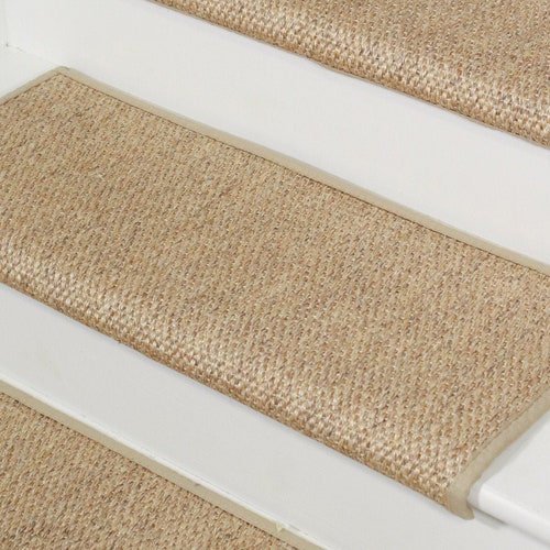 Sisal Wool Blend Carpet Stair Tread Crystalline Etsy
