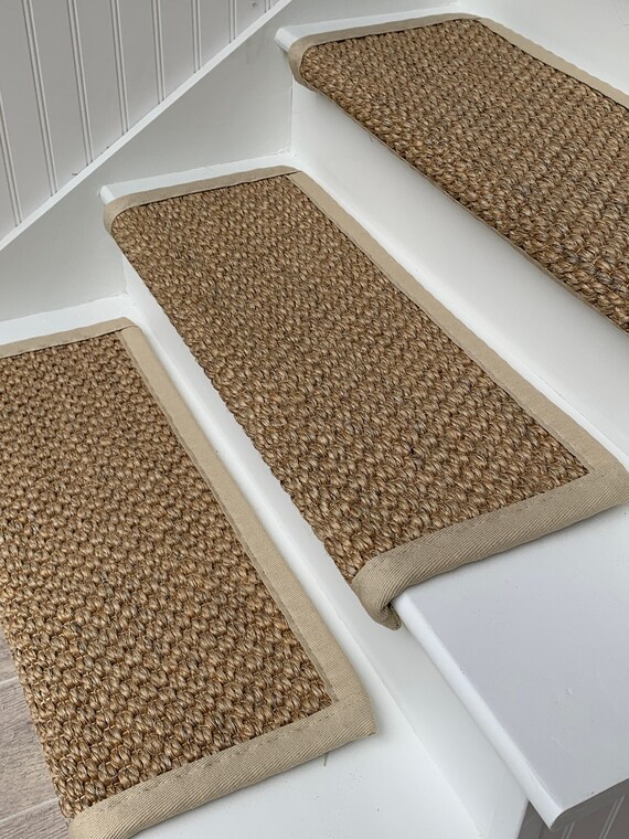 Oak Valley Large Sisal Carpet Stair Treads Harvest Etsy