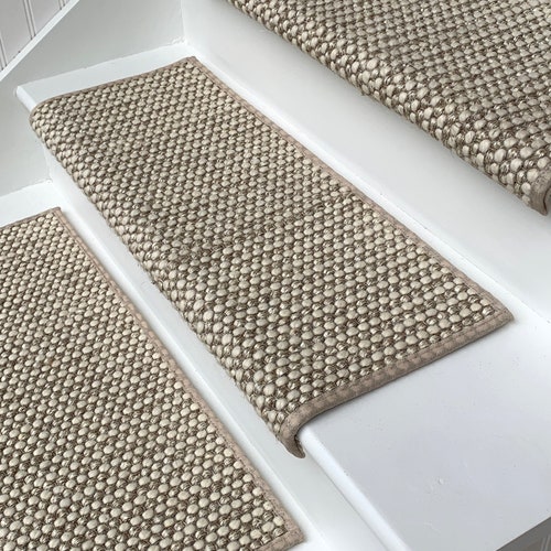 Sisal Wool Blend Carpet Stair Tread Crystalline Etsy UK