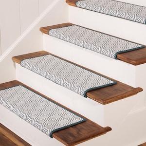 Wool Diamond Carpet Stair Treads