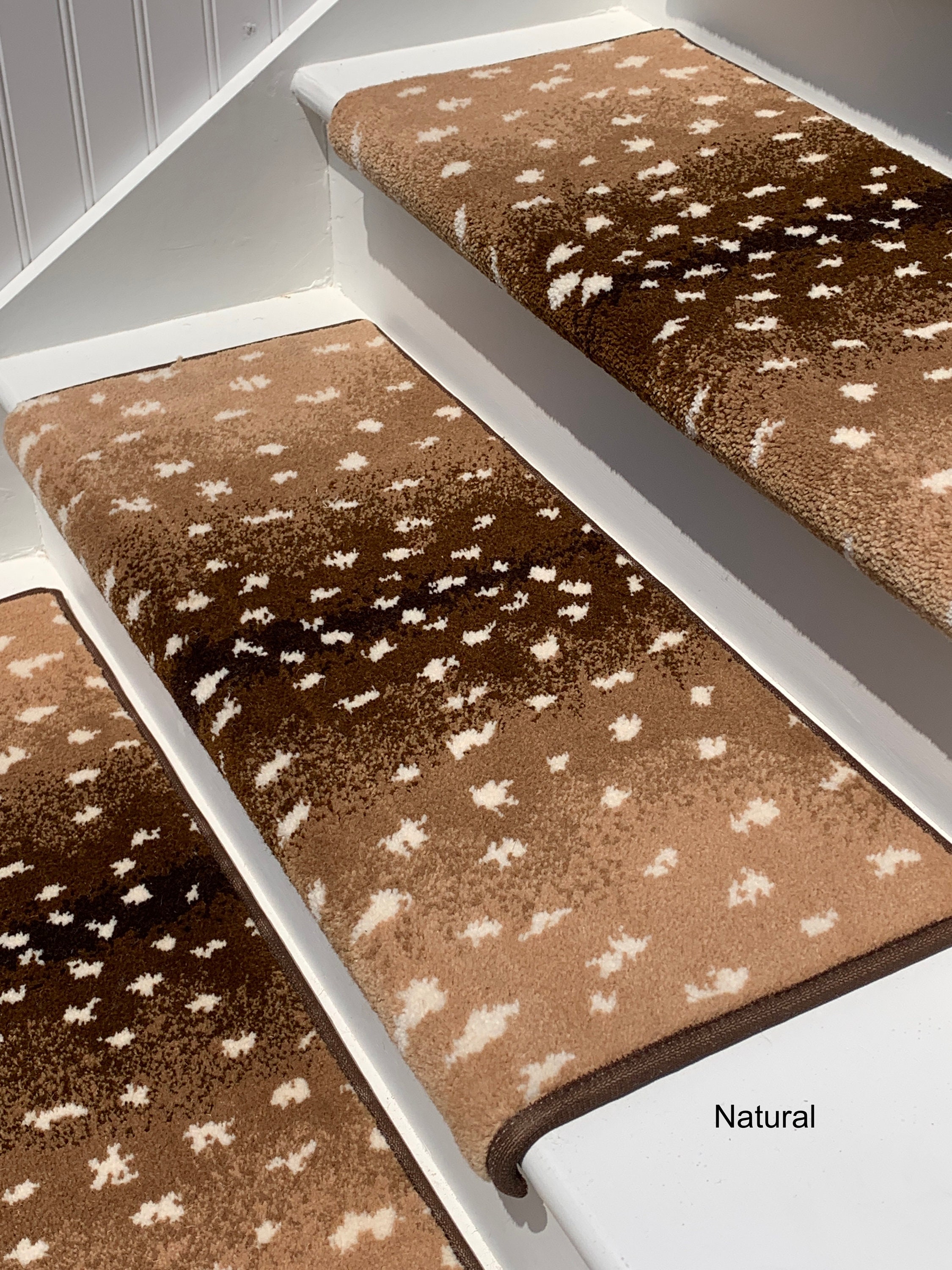 Chocolate Brown Skid Resistant Carpet Stair Treads