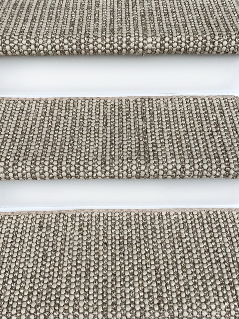 Sisal Wool Blend Carpet Stair Tread Crystalline Etsy Ireland