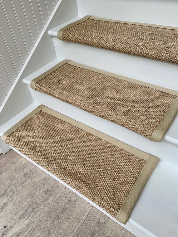 Sisal Carpet Stair Treads Mountain Ash Etsy