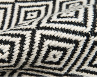 Padded Carpet Stair Tread - Oak Valley Wool Diamond Black