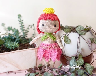 Spring Fae Livvy Crochet PATTERN , Amigurumi Doll Pattern , Crochet Doll Pattern , Fairy Doll Tutorial , PDF in English