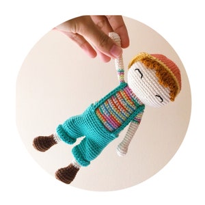 Ollie the Happy Boy - Crochet Pattern - Amigurumi Boy Doll Tutorial