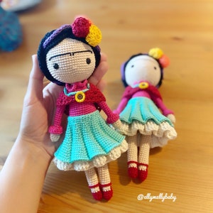 My Frida Doll Crochet Pattern , Amigurumi Doll Pattern , Crochet Doll Pattern , PDF in English image 7