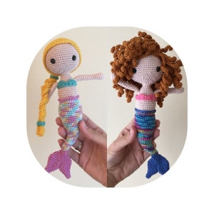 Kaia the Mermaid Crochet PATTERN , Amigurumi Doll Pattern , Crochet Doll Pattern, PDF in English