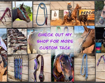 Custom Hand Braided & Leather Horse Headstalls