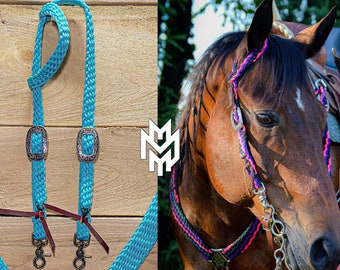Custom One Ear Horse Headstalls/ Horse Bridle / Made to Order