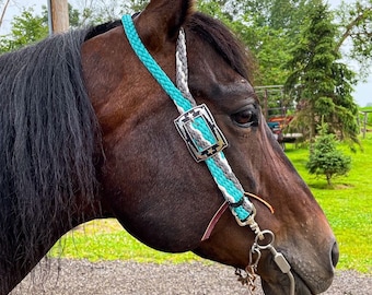 Custom Hand Braided Split Ear Horse Headstalls