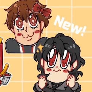ENSTARS 1.5in BKUB Rei and Chiaki Keychains