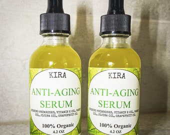 Anti-aging serum/ Brighter skin/ Minimizes pores/ Skin tightening/ Dark spots remover/ 100% organic serum