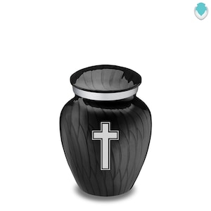 Keepsake Embrace Pearl Simple Cross Cremation Urn