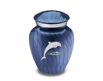 Keepsake Embrace Pearl Dolphins Cremation Urn