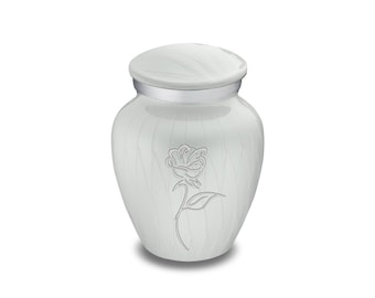Keepsake Embrace Pearl Rose Cremation Urn