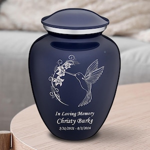 Personalized Adult Hummingbird Urn for ashes | Cremation urn For Human Ashes | Funeral Urn for Male and female | 200lbs