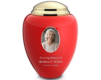 Custom Printed Adult Tribute Portrait Cremation Urn