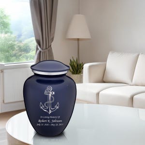 Custom Engraved Adult Embrace Anchor Cremation Urn
